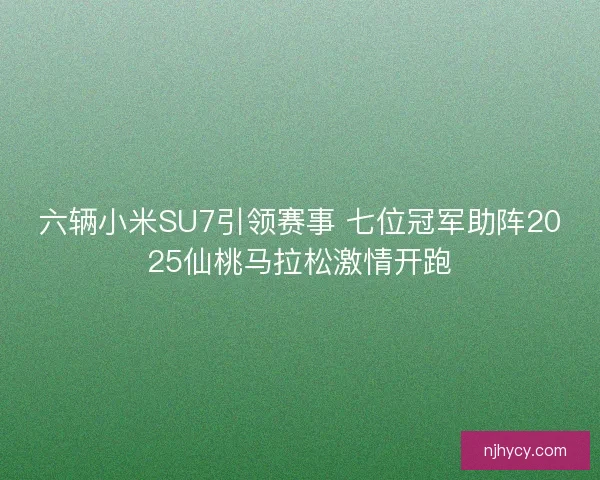 六辆小米SU7引领赛事 七位冠军助阵2025仙桃马拉松激情开跑